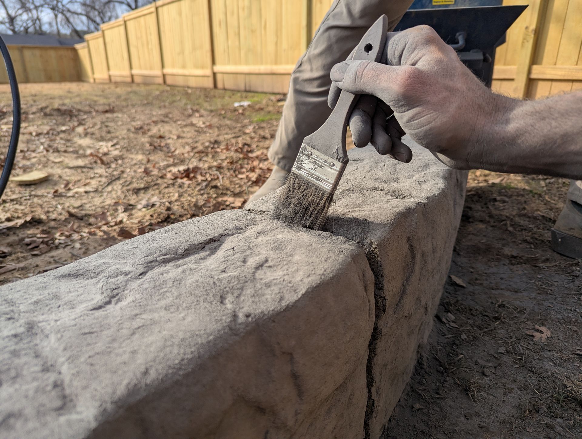 The Process Custom Stamped Edging Landscaping Garden Bed Home Residential The Curb Guy Marcus MrCurber Arkansas