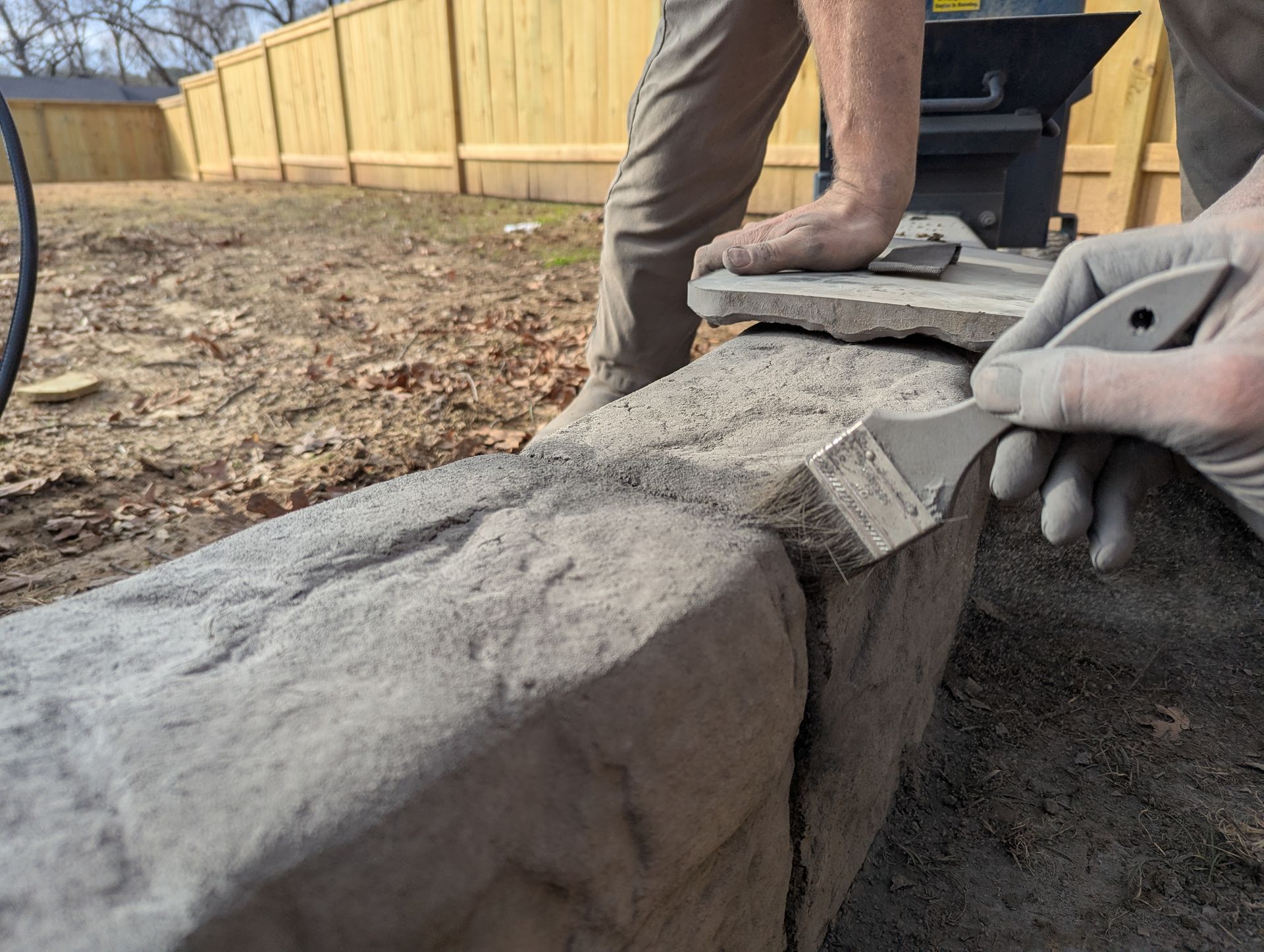 The Process Custom Stamped Edging Landscaping Garden Bed Home Residential The Curb Guy Marcus MrCurber Arkansas