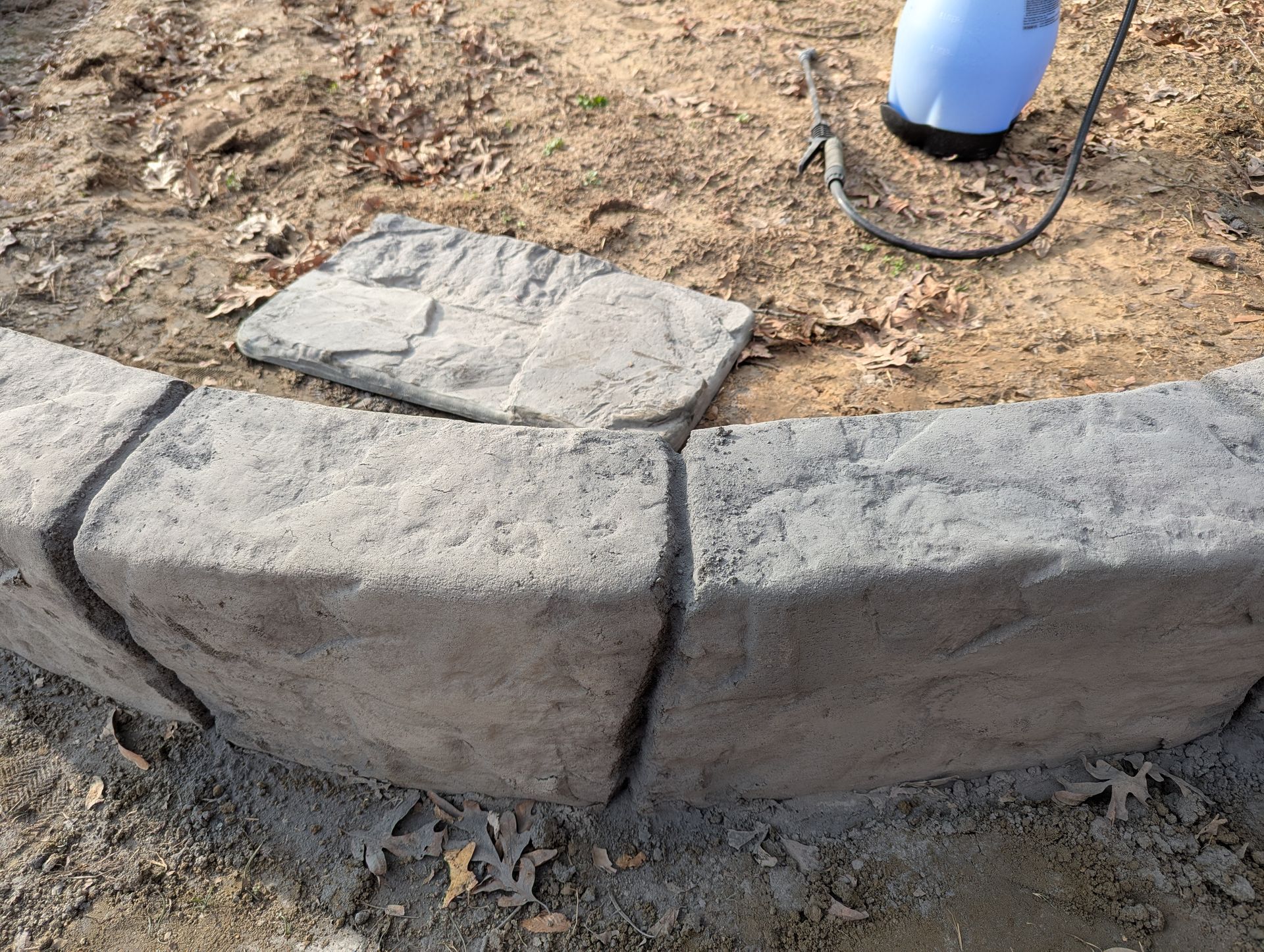 The Process Custom Stamped Edging Landscaping Play Sand Pit Home Residential The Curb Guy Marcus MrCurber Arkansas