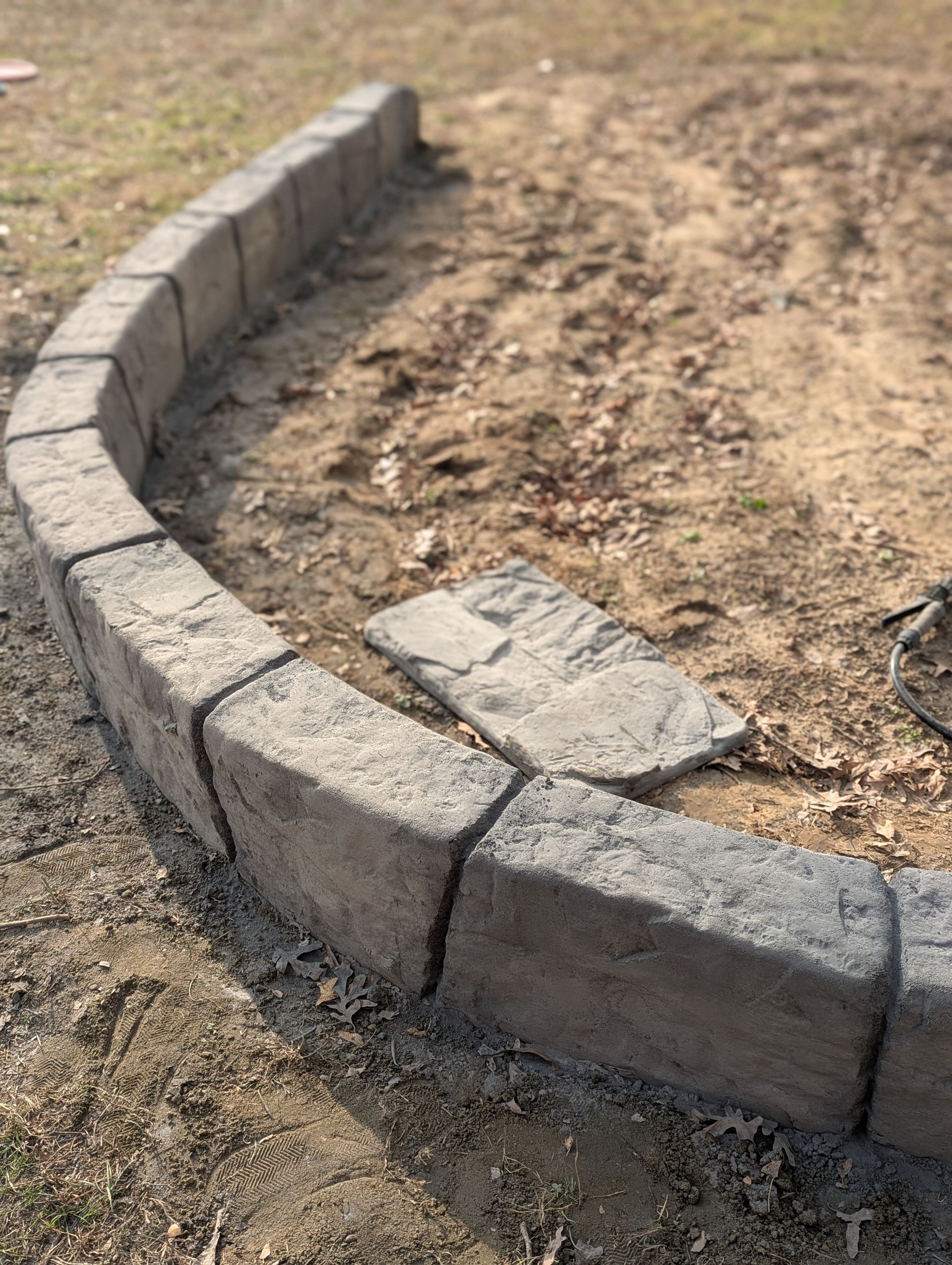 The Process Custom Stamped Edging Landscaping Play Sand Pit Home Residential The Curb Guy Marcus MrCurber Arkansas