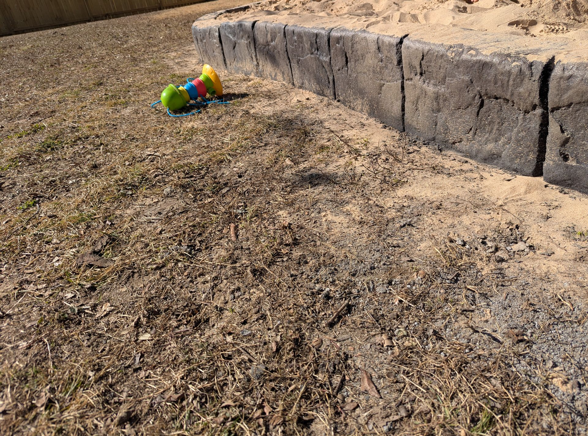 The Process Custom Stamped Edging Landscaping Play Sand Pit Home Residential The Curb Guy Marcus MrCurber Arkansas