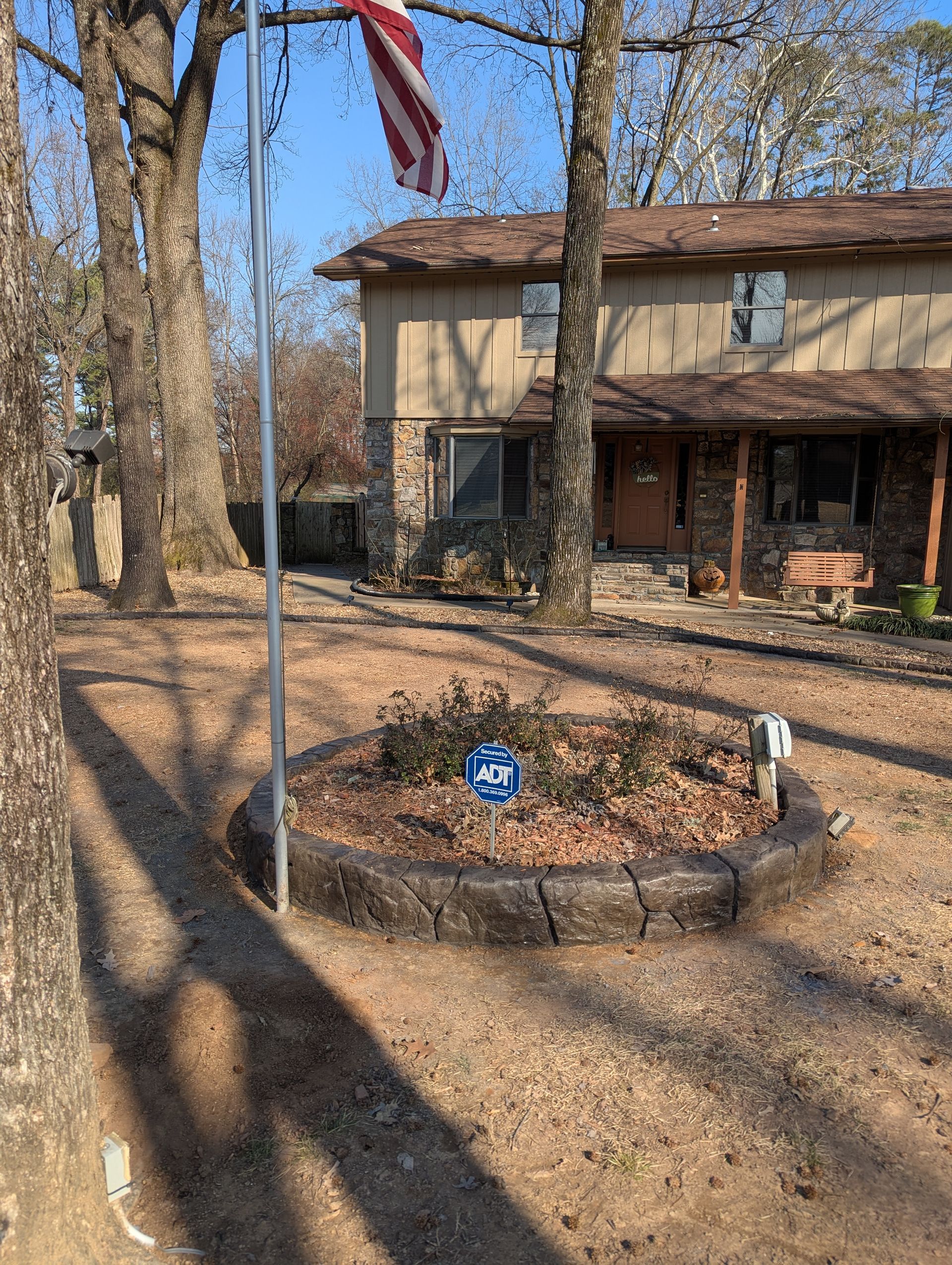 Custom Stamped Edging Landscaping Garden Bed Home Residential The Curb Guy Marcus MrCurber Arkansas