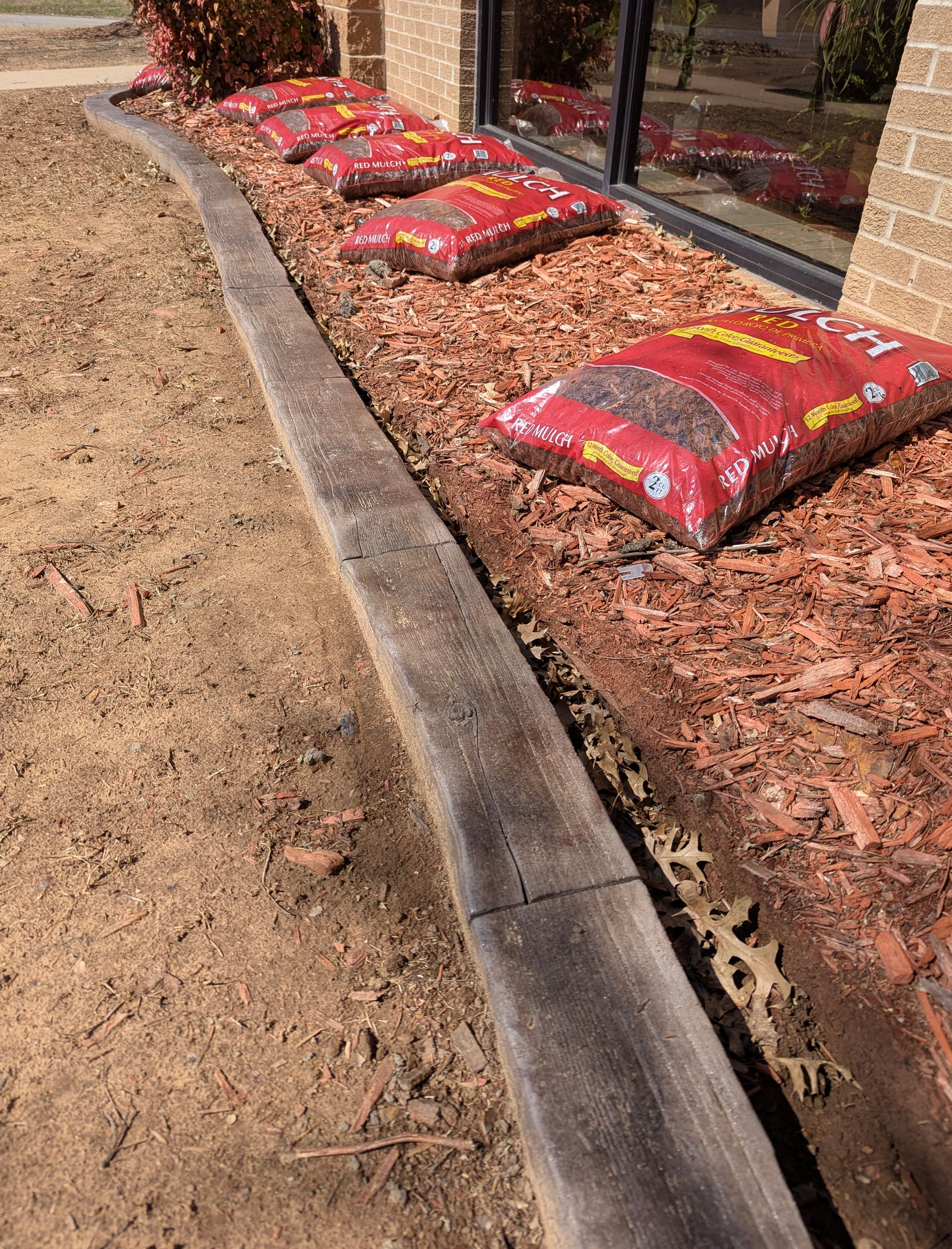 The Process Custom Stamped Edging Landscaping Garden Bed Home Residential The Curb Guy Marcus MrCurber Arkansas