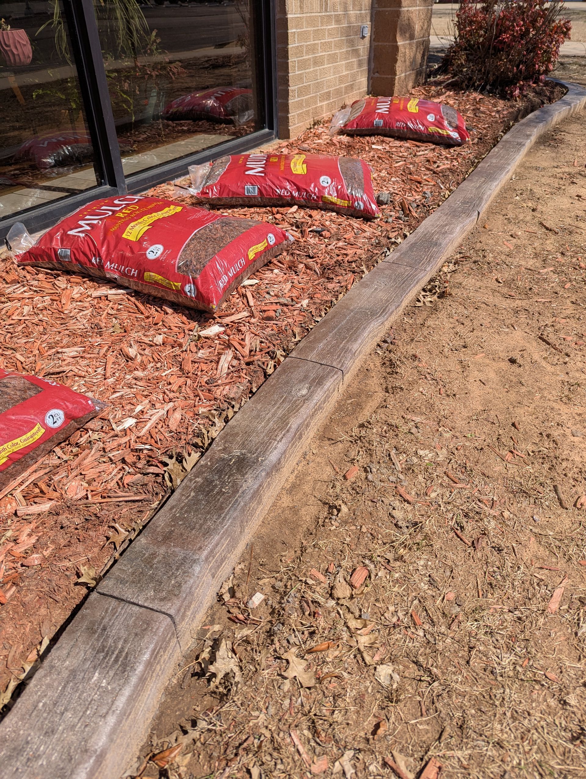 The Process Custom Stamped Edging Landscaping Garden Bed Home Residential The Curb Guy Marcus MrCurber Arkansas