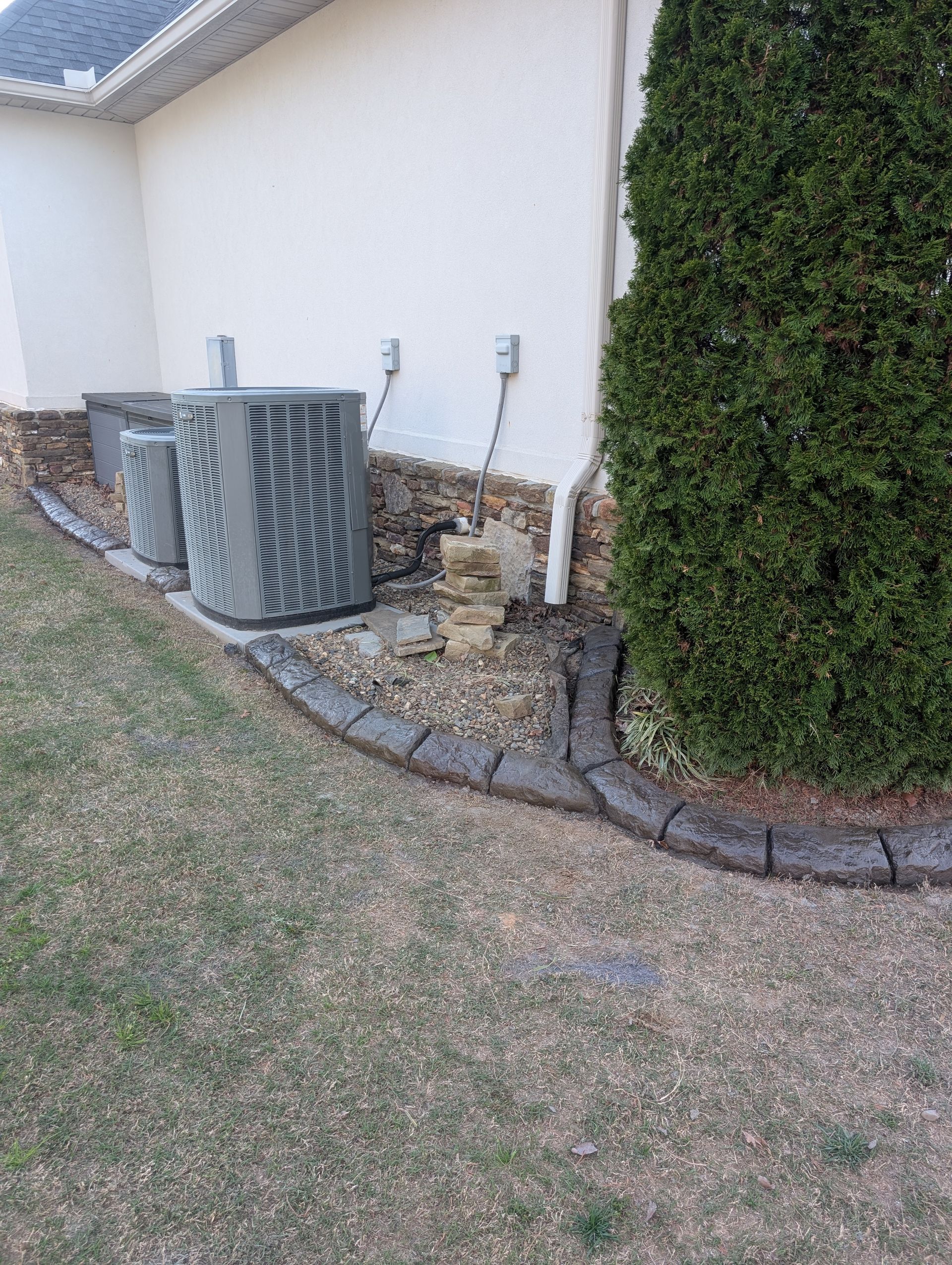 Moroccan Natural Stone Landscaping Garden Bed AC Home Residential The Curb Guy Marcus MrCurber Arkansas