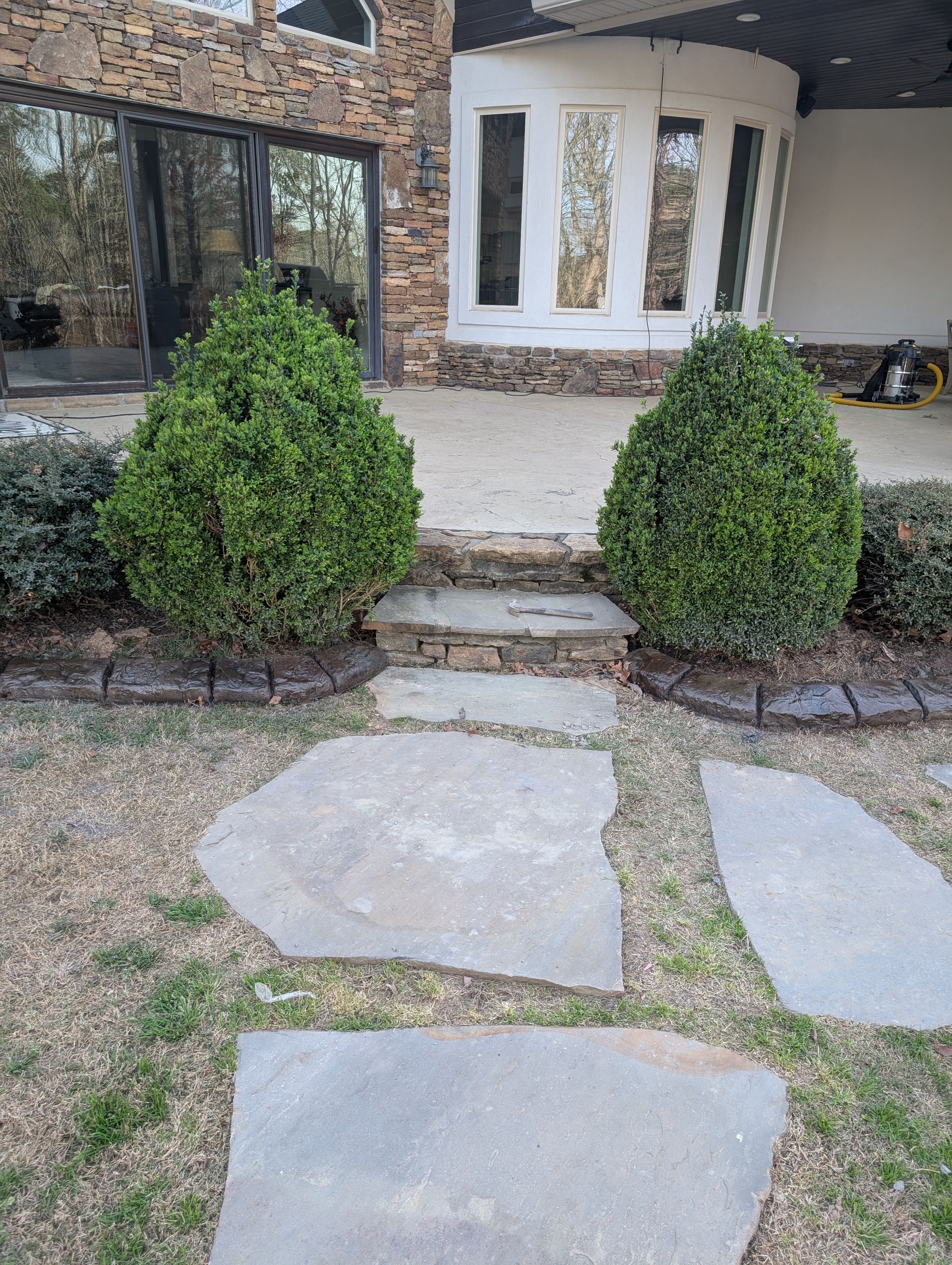 Moroccan Natural Stone Landscaping Home Residential The Curb Guy Marcus MrCurber Arkansas