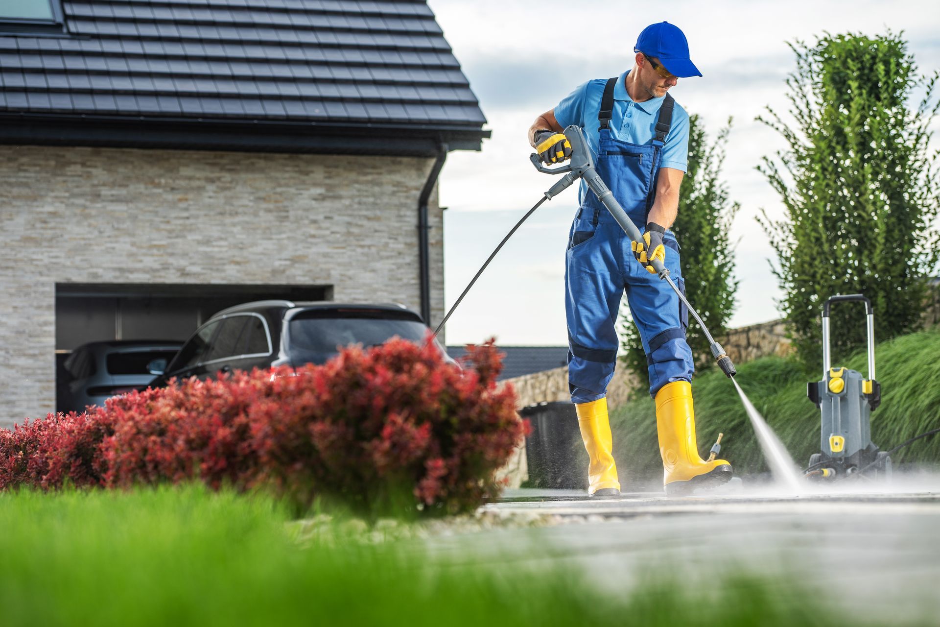 Property Wash Solutions The Curb Guy Mr Curber Landscaping Arkansas high pressure washer