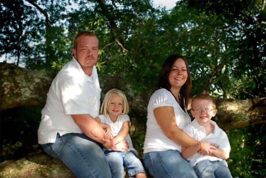 Owners Daniel and Ashley with Two Children — Plumber in Mcdonough, GA