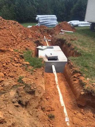 Waste Lines Going into Tank