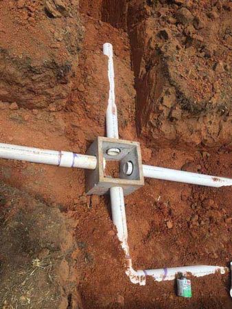 The Drain Lines from the Home