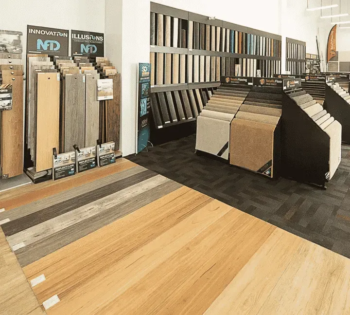 Showroom Display of Flooring Samples in Wood, Tile, and Carpet — Totally Flooring Gold Coast In Bundall, QLD