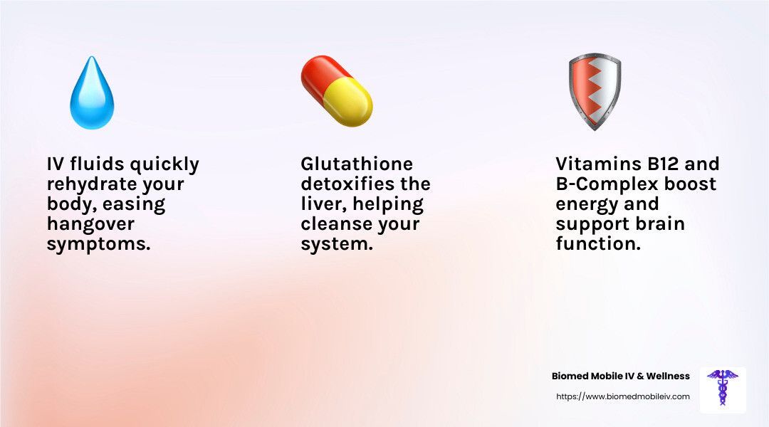 A poster with a drop of water , a capsule , and a shield.