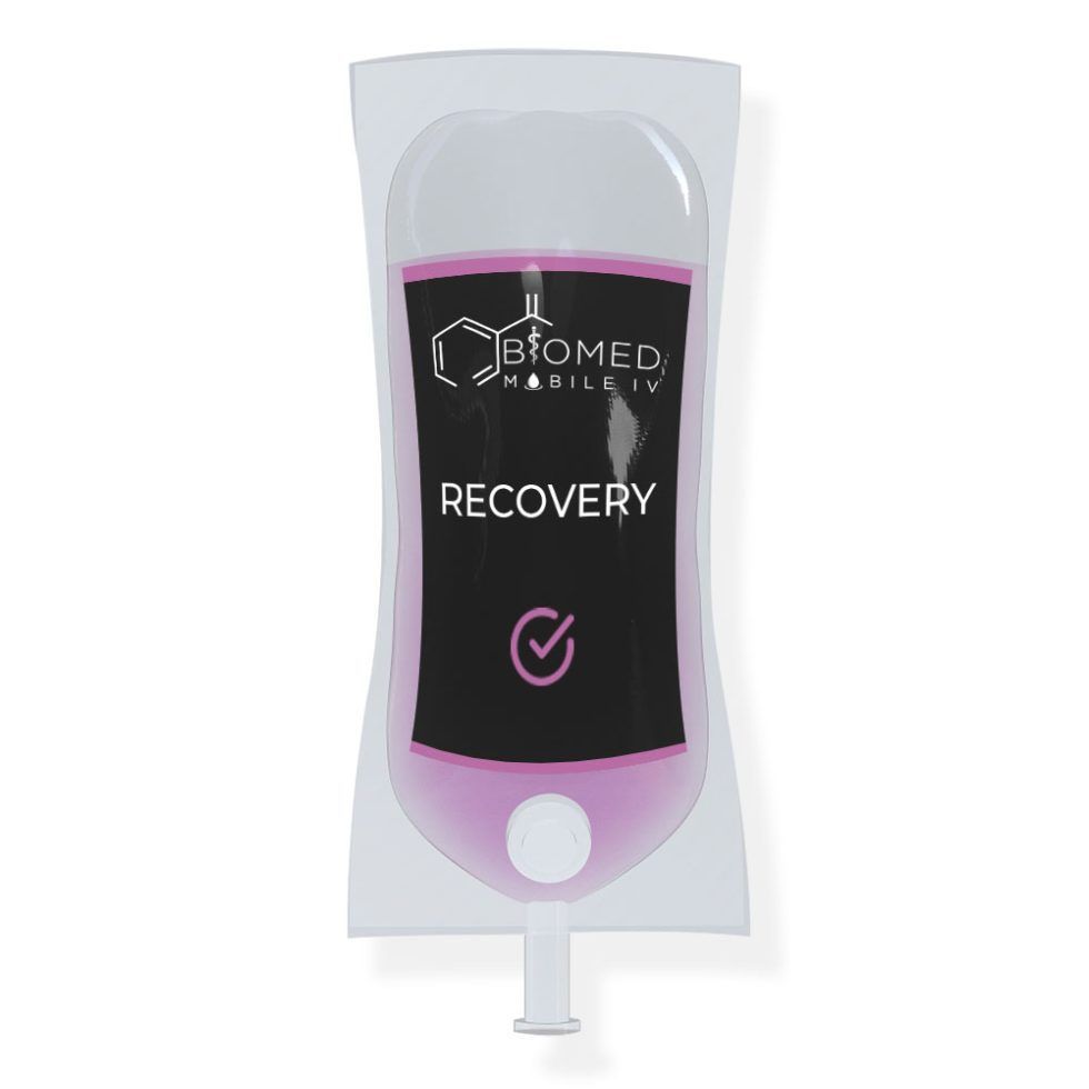 athlete iv therapy bag for recovery after workout
