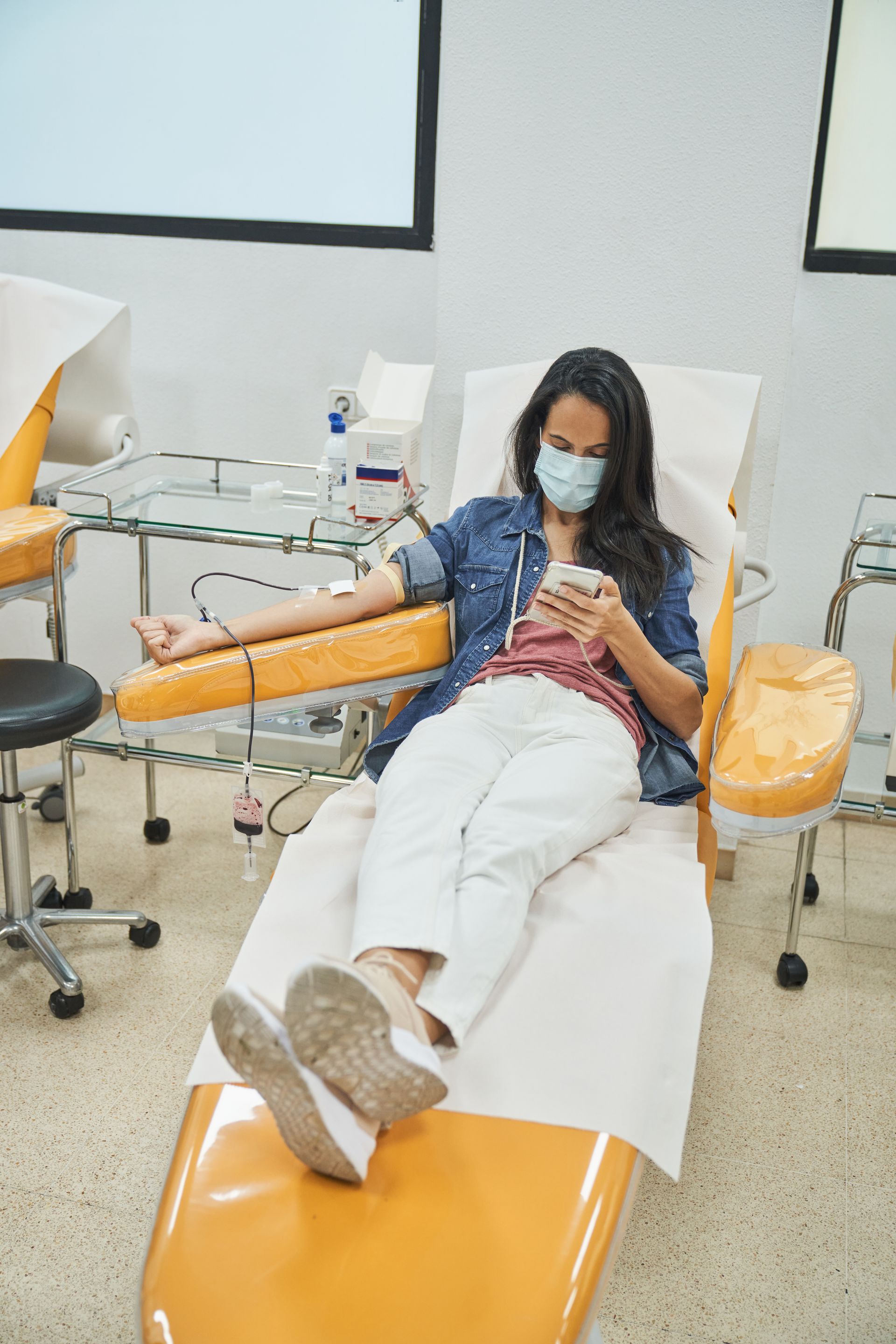 Patient receives IV hydration therapy at BioMed Mobile IV & Wellness clinic in Colorado
