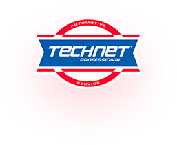 TECHNET Professional Automotive Service logo in red, white, and blue