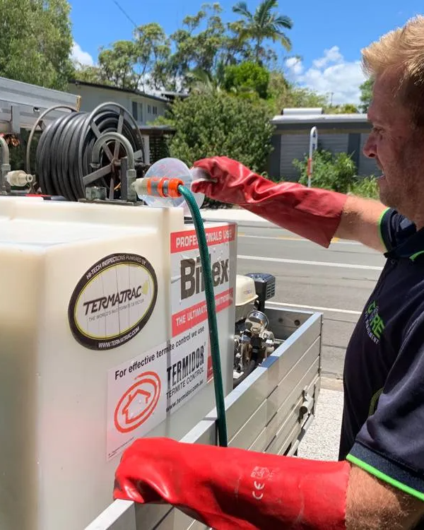 Pest Control Technician Using Specialised Equipment — Core Pest Management in Buderim, QLD