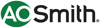 The A. O. Smith logo features the letters
