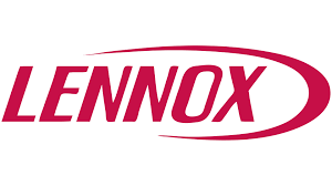 The red Lennox logo, featuring the brand name in a bold, italicized font enclosed by a stylized oval shape.