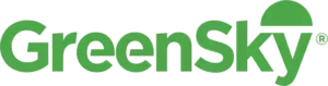 GreenSky logo: The word