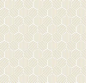 A seamless geometric pattern with lines and cubes on a white background.