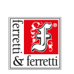 Logo: Ferretti & Ferretti in un quadrato, con la F rossa decorata.