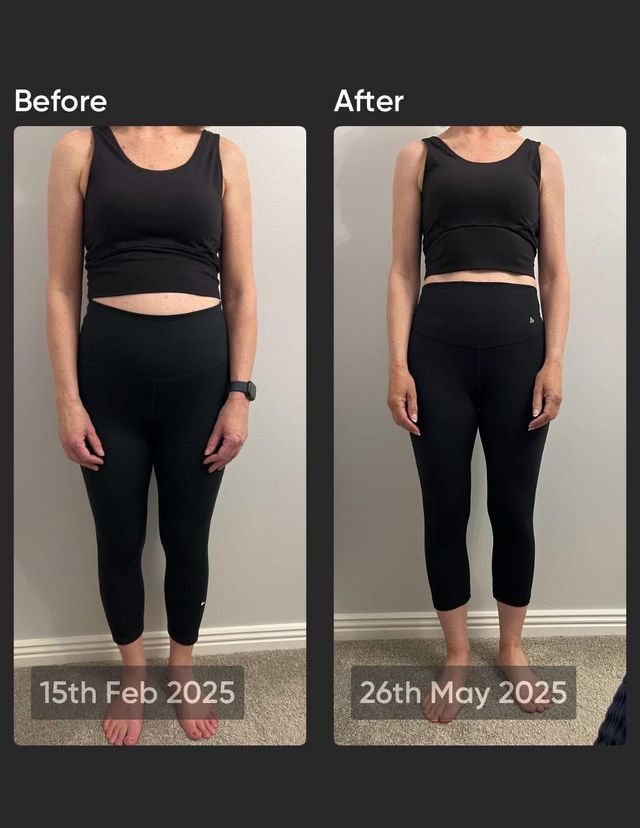 Before and after.