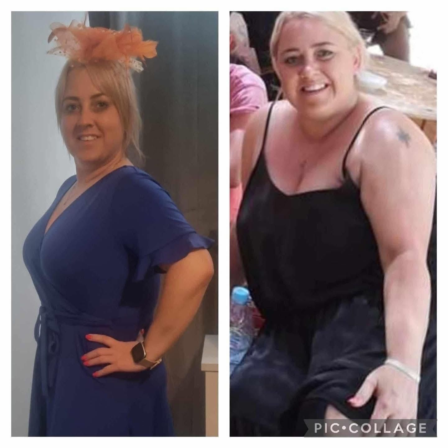 Before and after.