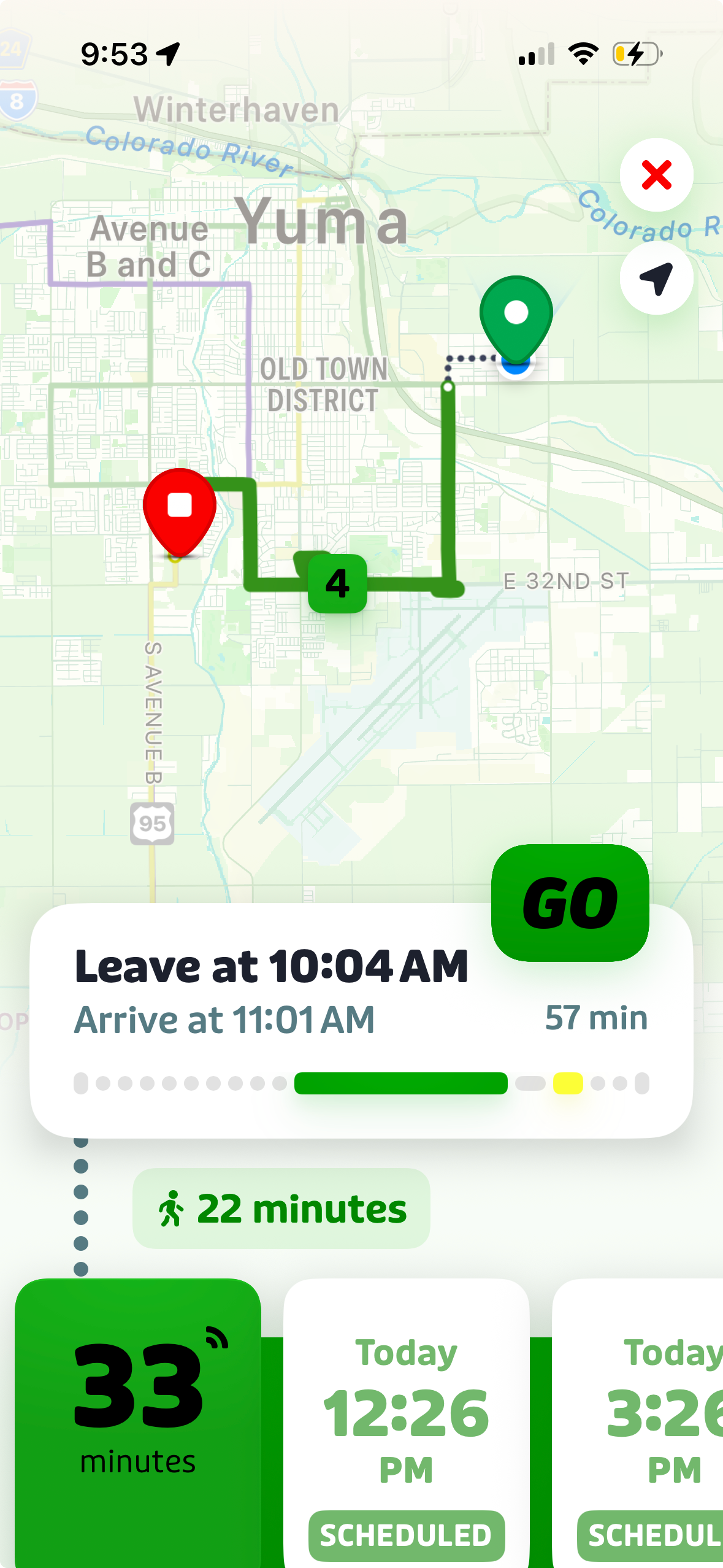 Transit App Screenshot
