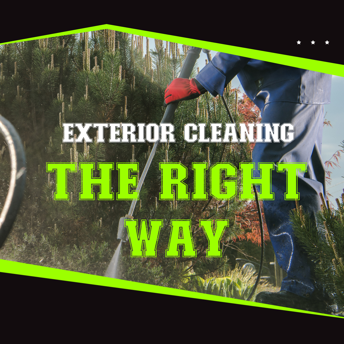 Facebook ads template for pressure washing Pressure washing facebook ad template