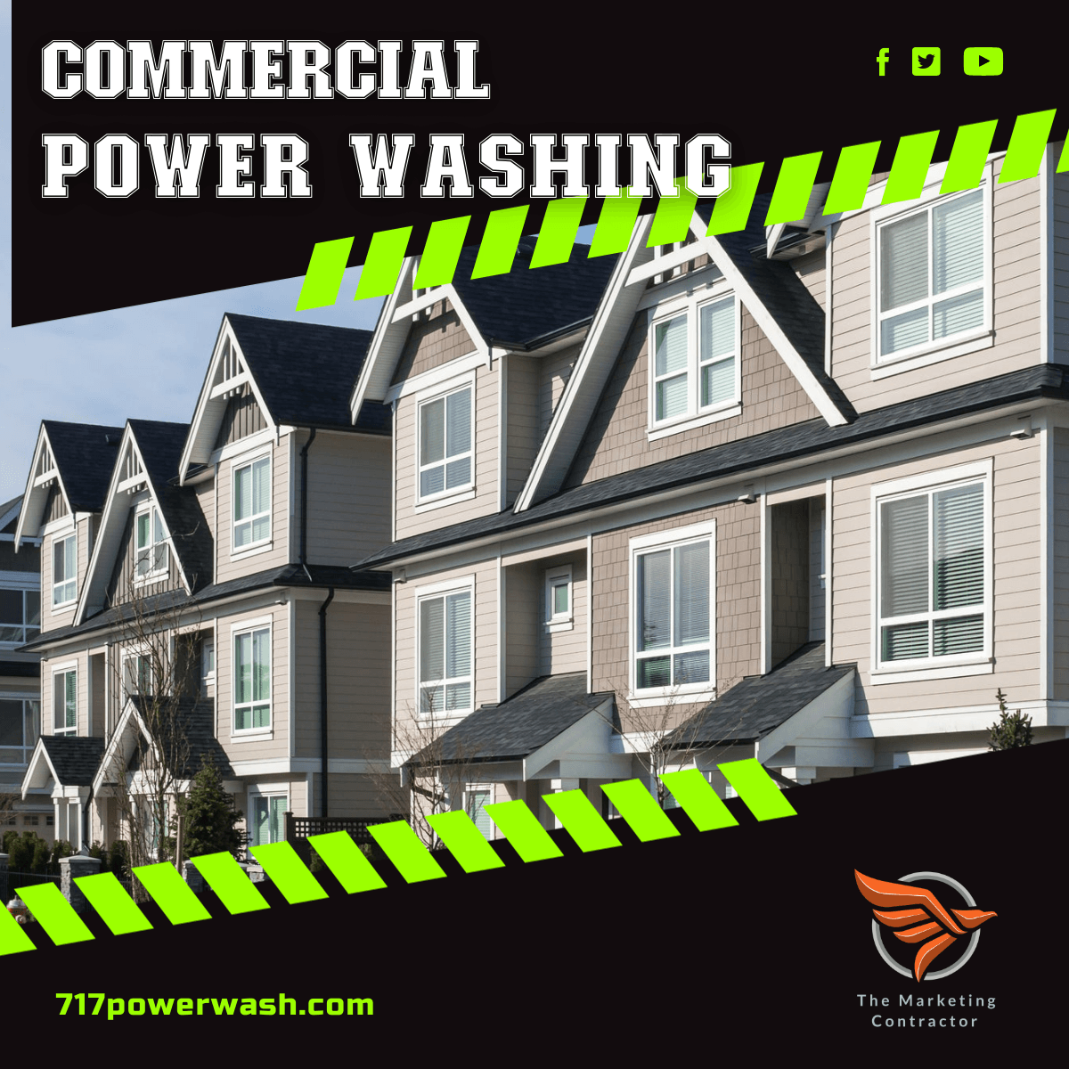Facebook ads template for pressure washing Pressure washing facebook ad template