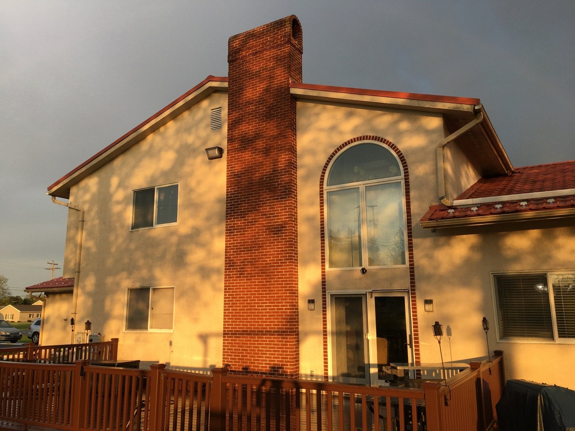 Stucco house washing