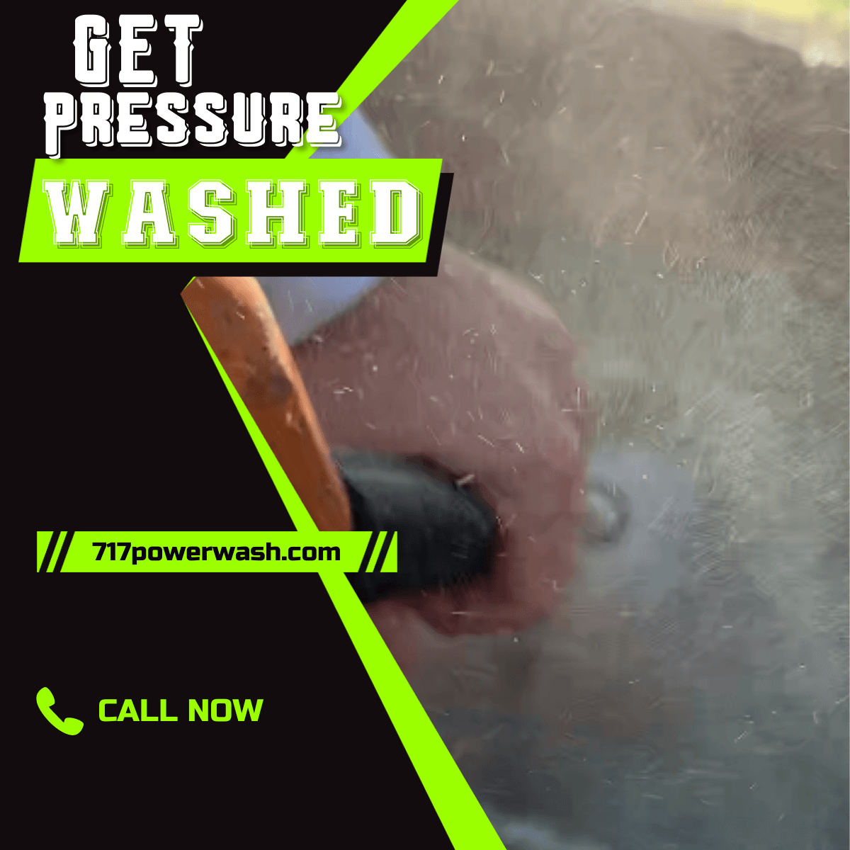 Facebook ads template for pressure washing Pressure washing facebook ad template