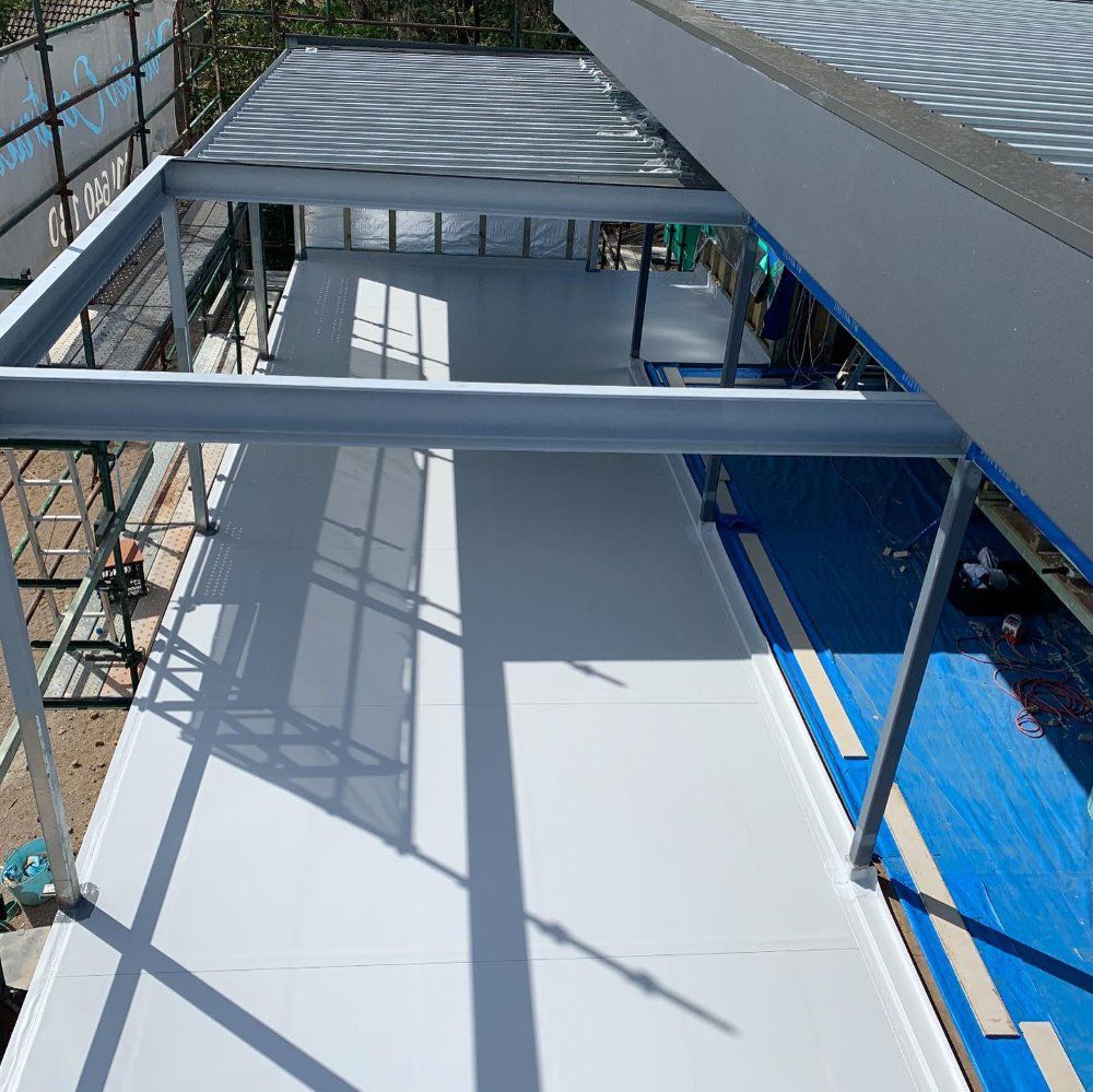 An Aerial View Of A Building Under Construction — Coastwide Waterproofing in Killarney Vale, NSW