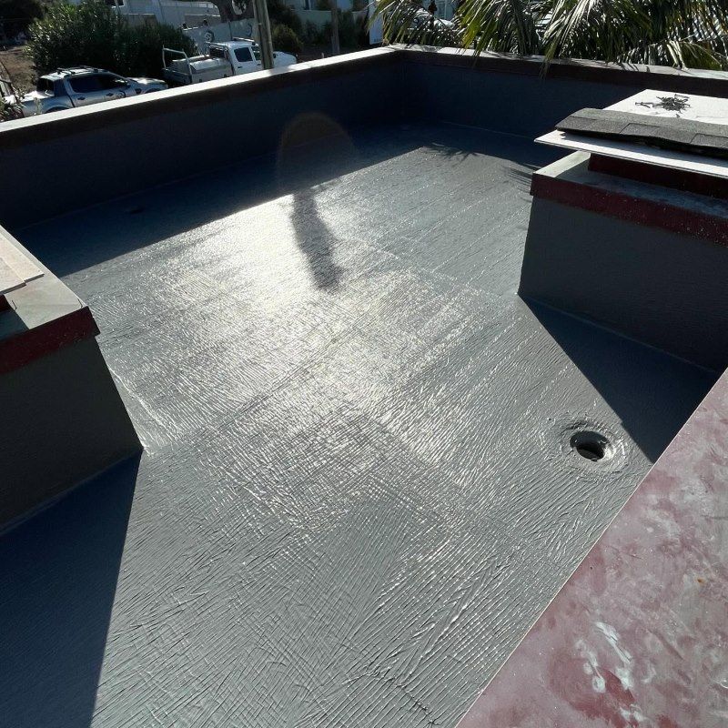 A Roof With A Hole In The Middle Of It — Coastwide Waterproofing in Hornsby, NSW