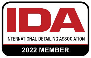 IDA International Detailing Association 2022 member badge with red logo on white and black background
