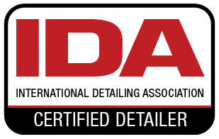 IDA International Detailing Association Certified Detailer logo in red, black, and white