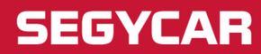 Segycar è scritto in bianco su sfondo rosso