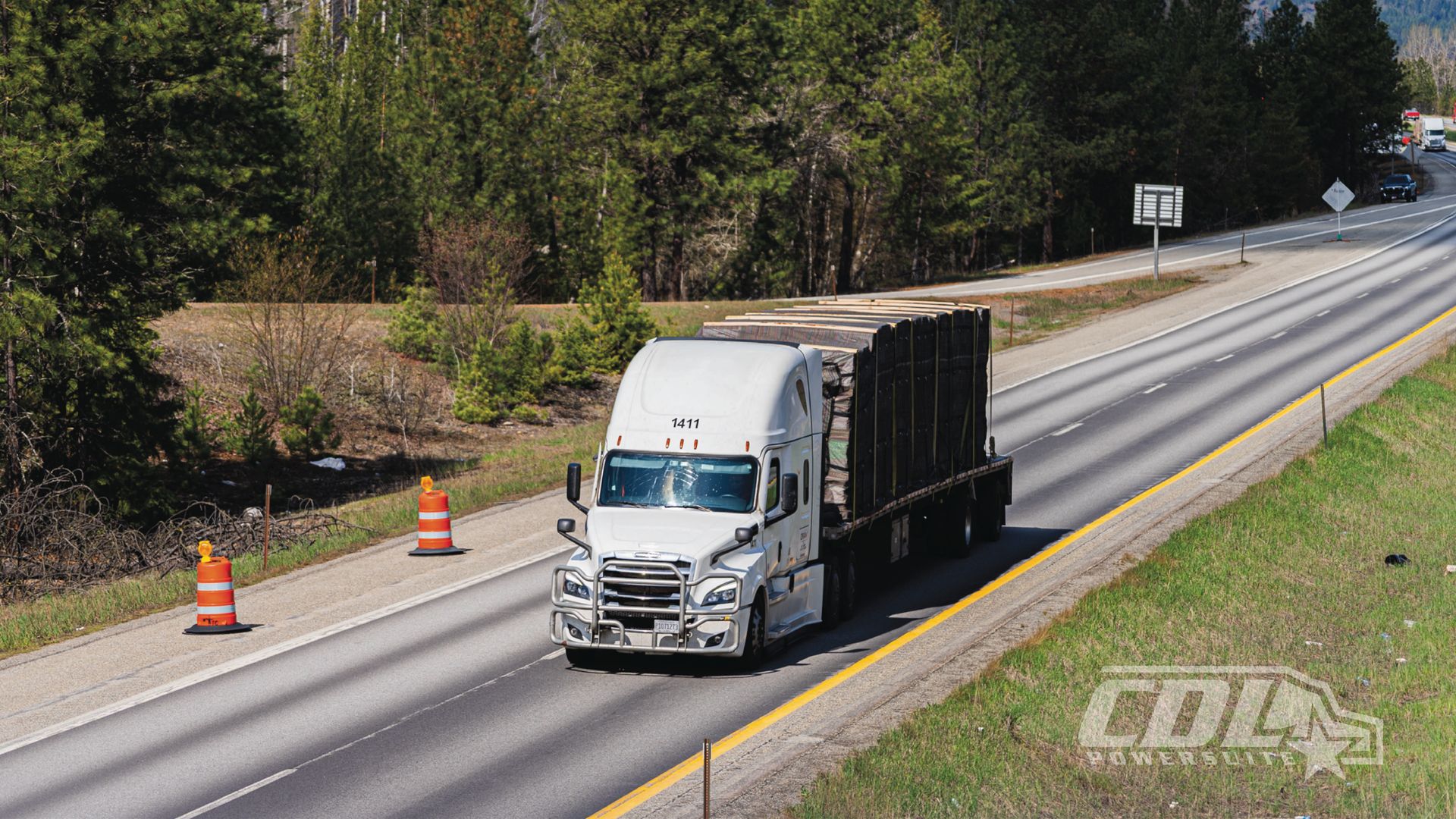 Semi Truck Driving In Idaho