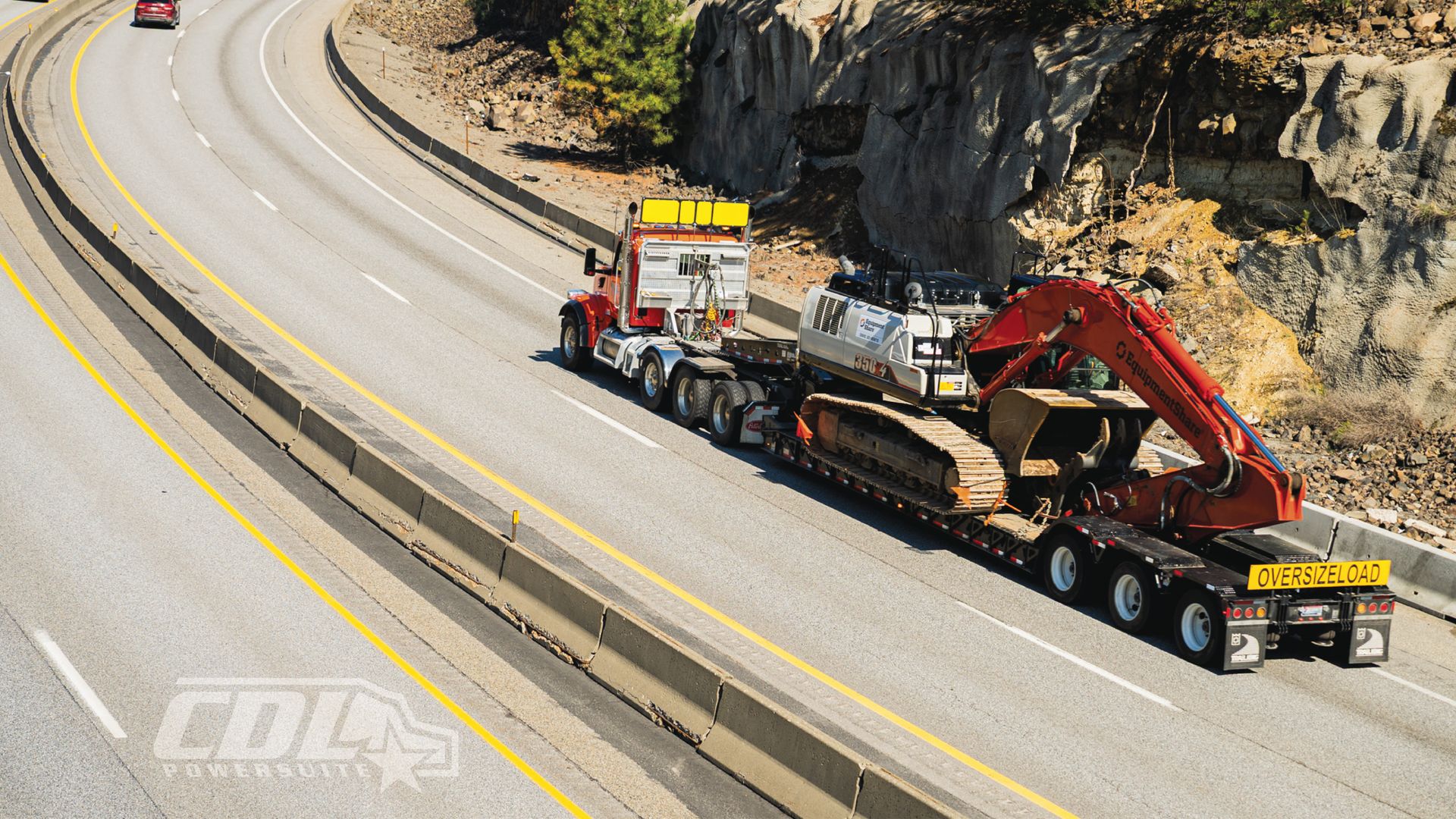Oversized Load going up hill
