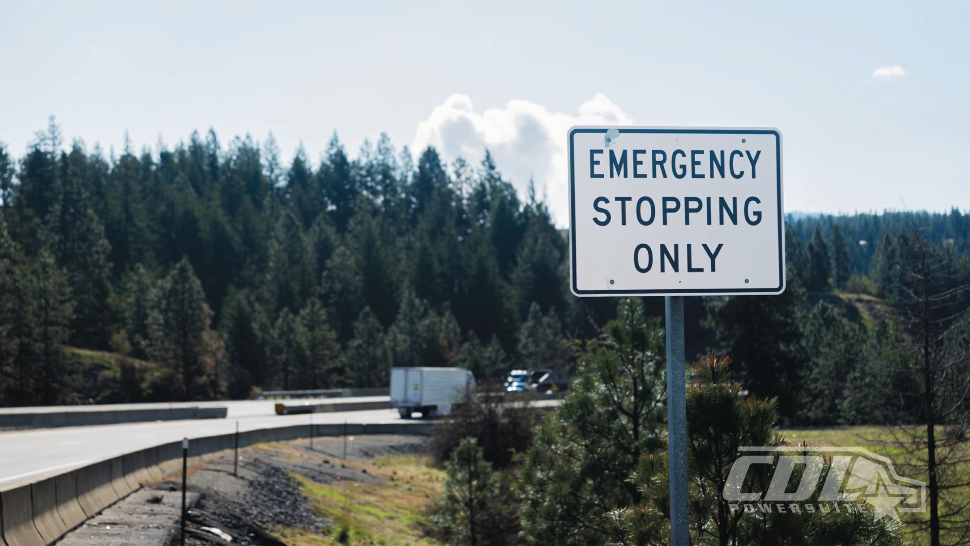 Emergency Stop Only Sign