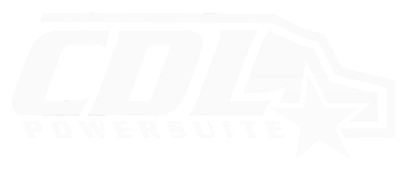 A white, stylized logo for 