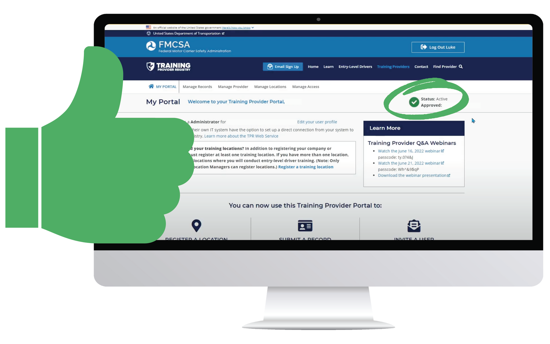 How to register on the FMCSA's Training Provider Registry