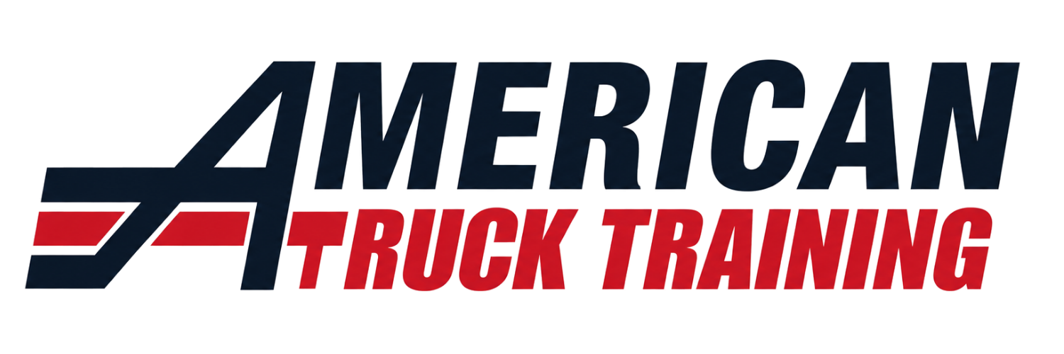 American Truck Training logo in red and dark blue on a white background