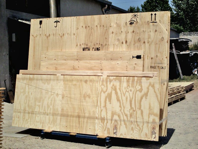 imballaggi industriali in legno