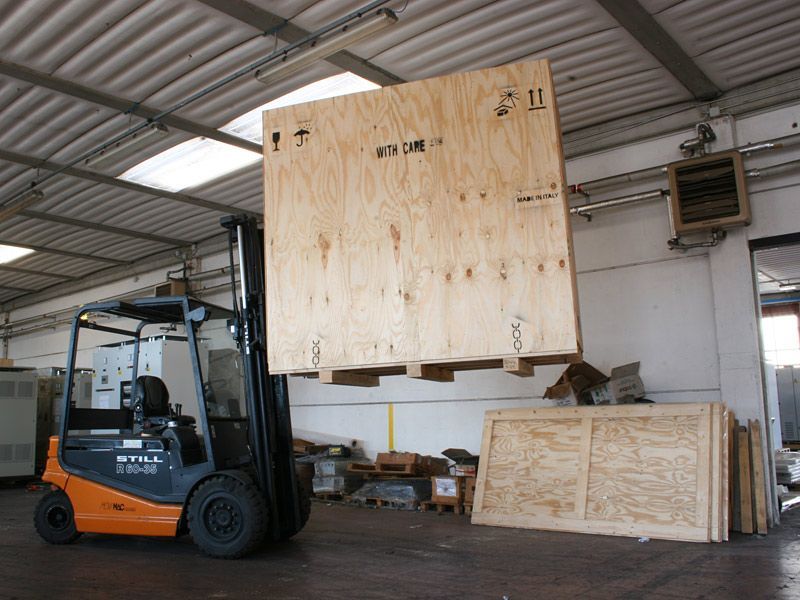 imballaggi industriali in legno