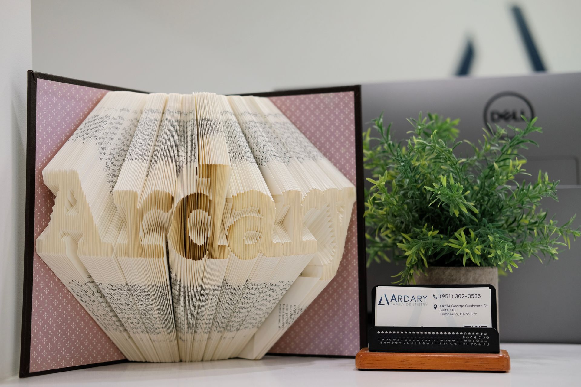 Book art with 