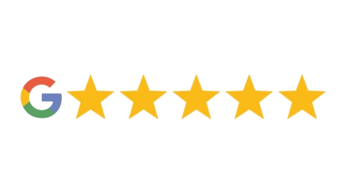 5 star reviews for our dental implants, crowns, and fillings. Google logo with 5 yellow stars | Top rated dentist for dentures, dental implants, and teeth whitening | Temecula CA 92592