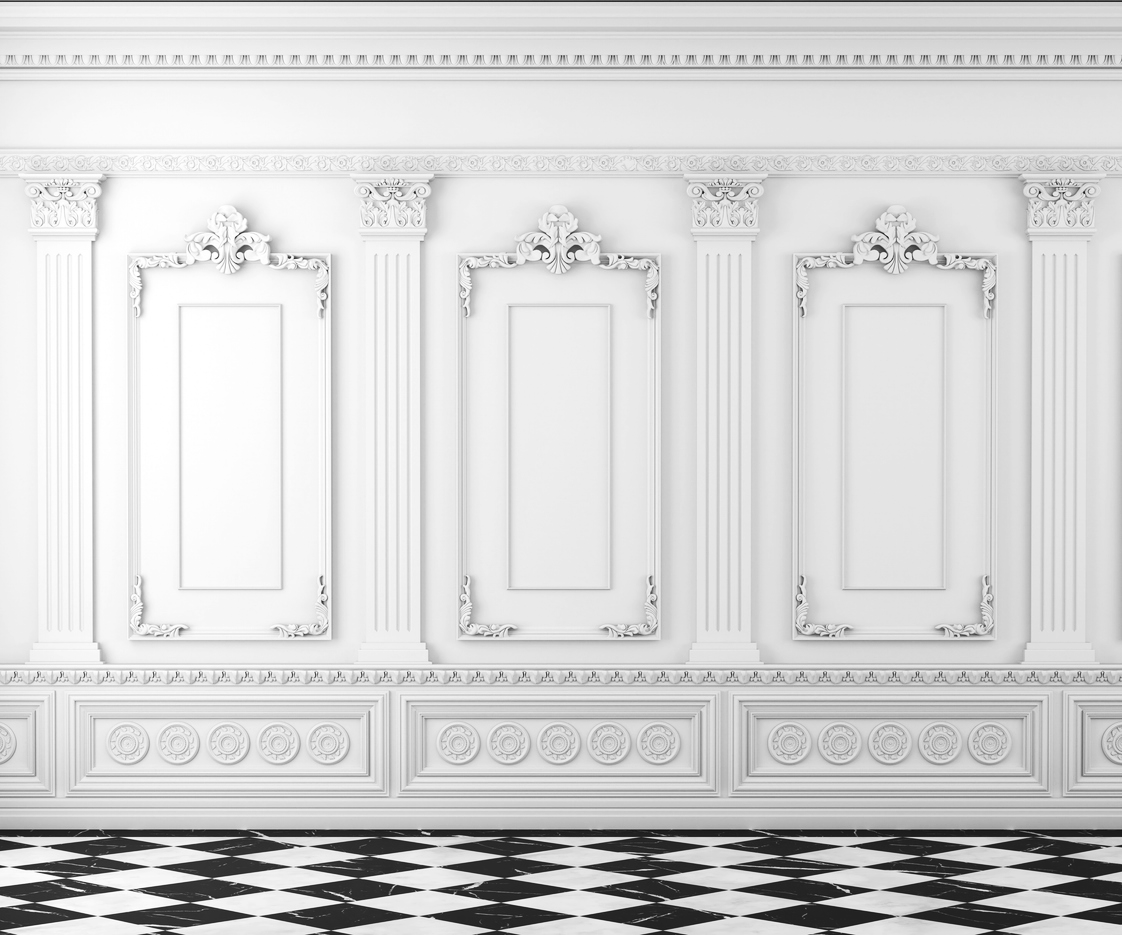 white wall