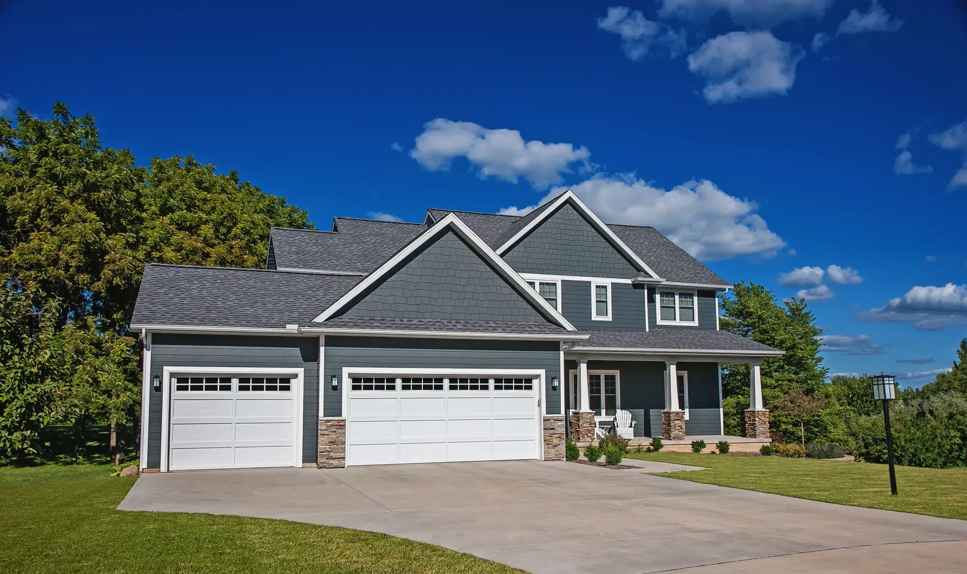 A recessed hero C.H.I garage door.
