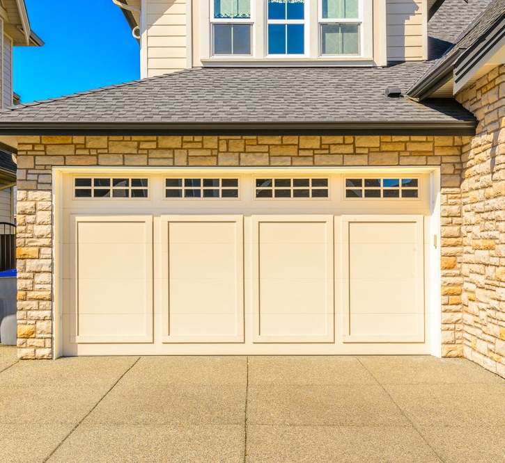 A garage door in Big Rock, IL.